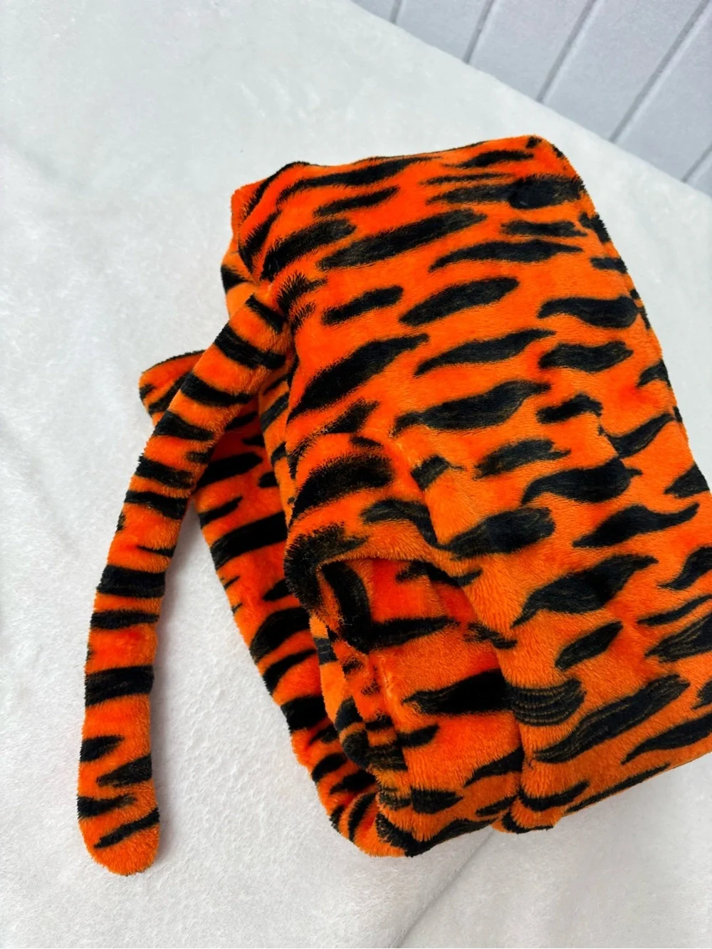 Disney Winnie the Pooh Tigger Fleece Zip Up Cosplay Coverall Tail Size 5 - Picture 13 of 14